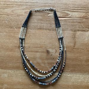 6 strand beaded necklace